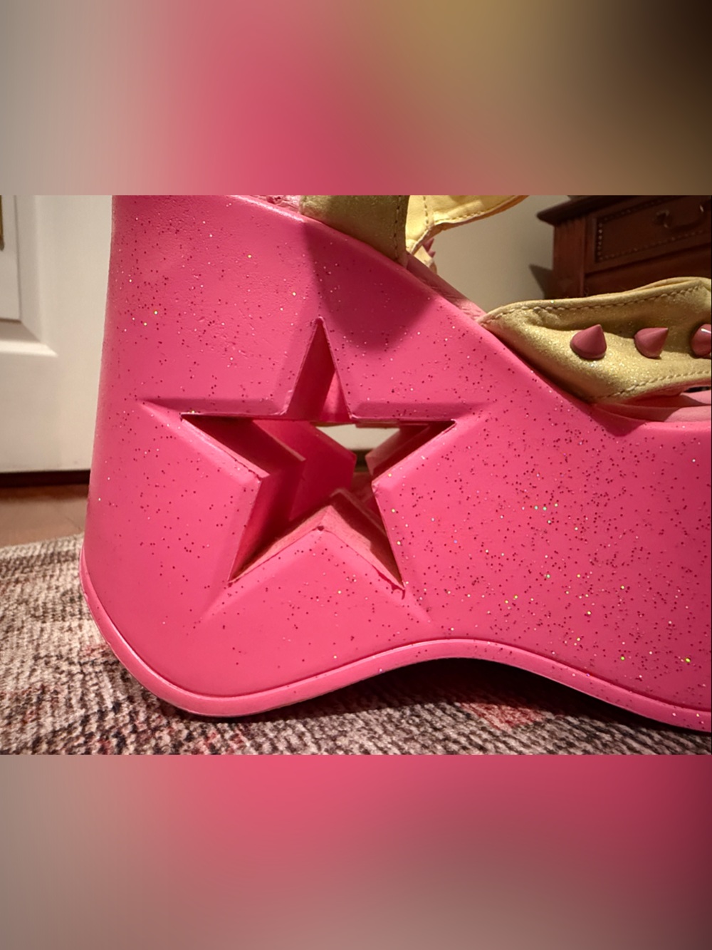 Demonia Pink Platform Sandals - Picture 3 of 6